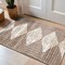World Rug Gallery Geometric Stripe Area Rug 2 ft x 3 ft Beige WR150BEIGE2X3 - alternate 1