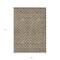 Homeroots 3' X 5' Brown And Beige Geometric Washable Indoor Outdoor Area Rug 596171 - alternate 6