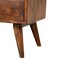Homeroots 24" Brown Solid Wood Square Two Drawer Nightstand 651576 - alternate 10