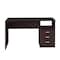 Homeroots 51" Brown Wood Computer Desk With Three Drawers 723758 - alternate 3