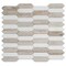 Apollo Tile Mirage 12x12 Warm Beige White Marble Mosaic Picket Wall and Floor Tile (5.3 sq ft/case), 5PK APLSAH88G40A - alternate 4