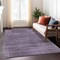 Homeroots 8' X 10' Plum Purple And Gray Striped Washable Indoor Outdoor Area Rug 588121 - alternate 7