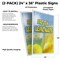 Signmission Frozen Lemonade, Plastic Signs Only 24 Inch x 36 Inch, Corrugated Plastic, 2PK CSB-2436-2PACK-Frozen Lemonade - alternate 2