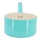Martha Stewart Everyday Rexford 2.6 Quart Ceramic Nonstick Aluminum Saucepan with Lid in Teal 141014.02 - alternate 4