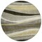 Homeroots 8' Taupe Gray And Black Round Abstract Washable Indoor Outdoor Area Rug 603691 - alternate 4