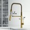 Vigo Sterling Single Handle Pull-Down Sprayer Kitchen Faucet in Matte Brushed Gold VG02037MG - alternate 3