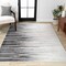 Jonathan Y Linear Modern Half-Stripe Gray/Cream 4 ft. x 6 ft. Area Rug CTP112B-4 - alternate 1