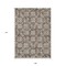 Homeroots 9' X 12' Brown Gray And Beige Floral Washable Indoor Outdoor Area Rug 595935 - alternate 6