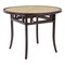 Homeroots 39" Natural And Black Rounded Glass Dining Table 544707 - alternate 5