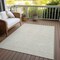 Homeroots 5' X 8' Beige And Ivory Geometric Washable Indoor Outdoor Area Rug 600721 - alternate 5