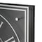 Homeroots 24" Black and Silver Vintage Style Gears Square Wall Clock 401314 - alternate 3