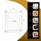 Azar Displays Floating Acrylic Wall Frame, White Stand Off Caps, 8 inx10 in Graphic Size, 12 inx14 in Overall Size 105588-WHT - alternate 2