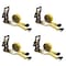 Mytee Products 4PK 2inx30ft Ratchet Tie-Down Straps w/Flat Hooks - 10,000 Lbs Breaking Strength, 4PK RS230-LAx4 - alternate 1