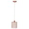 Homeroots Rose Gold Cylinder Crystal Ceiling Light With Silver Shades 652011 - alternate 2