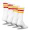 Railroad Sock Women's "Team Spirit" Striped Crew Socks - Red/Gold, 2PK 570S RD/GD - alternate 4
