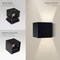 Leeki Outdoor Wall Light Cube, Black, 20W LKI-1026 - alternate 6