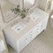 James Martin Vanities Myrrin 60" Double Vanity, Bright White, w/ 3 CM Siberian Silestone Top 485-V60D-BW-3SFR - alternate 7