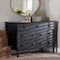 Baxton Studio Braith Farmhouse Black Spindle Wood 7-Drawer Dresser 258-14248-ZORO - alternate 5