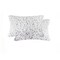 Homeroots Set of Two 12" X 20" White and Gray Faux Fur Lumbar Throw Pillows, 2PK 544574 - alternate 3