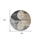 Homeroots 8' Pewter Brown And Charcoal Round Geometric Washable Indoor Outdoor Area Rug 604931 - alternate 5