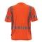 Reflective Apparel ANSI Type R Class 3 Short Sleeve T-Shirt with 3M Scotchlite Comfort Trim 104CT-OR-3X - alternate 3
