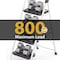 Wrightmaster 4.1 ft. Metal Lightweight Step Ladder, 9 ft. Reach, with Safety Lock Design 800 lbs. Load Capacity ZOR-WK24-4-W-DF - alternate 7
