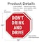 Signmission Don't Drink and Drive, 10 inch X 10 inch, Aluminum Metal Signs, 2PK OC-A-2PACK-10-79 - alternate 4
