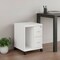 Homeroots 17.75" X 17.75" X 23" White Particle Board Hollow Core 2 Drawers Office Cabinet 333355 - alternate 5