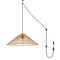 Jonathan Y Connie 20.25" 1-Light Farmhouse Coastal Rattan 180" Cord Plug-In or Hardwired LED Pendant, Brown JYL1407A - alternate 10