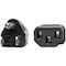 Eaton Tripp Lite Series Computer Power Cord, NEMA 5-15P to C13 - 10A, 125V, 18 AWG, 1 ft. 0.31 m, Black P006-001 - alternate 3
