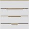 Homeroots 31" Brown and White Four Drawer Standard Chest 478259 - alternate 3