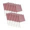 Mytee Products 18in x 18in Red Jersey Mesh Safety Flags for Trucks with Dowel, 16PK JMF-REDx16 - alternate 7