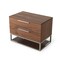 Homeroots 22" Wood Two Drawer Nightstand 473030 - alternate 4