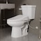 Anzzi Garden 12in 2pc 1.28 GPF Siphon Elongated Ceramic Toilet, White Electric Bidet Seat, ADA height Incl TL-AZ070-EB106V - alternate 1
