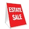 Signmission Estate Sale, 24 Inch x 18 Inch A-frame Yard Sign, Plastic Sign SBC-1824-Estate Sale - alternate 1