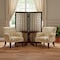 Homeroots 67" Gold Fabric Folding Two Panel Screen Room Divider 274894 - alternate 4
