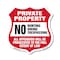 Signmission Private Property Shield Sign No Hunting, 12 Inch X 12 Inch, Aluminum Metal Sign SHI-A-12-446 - alternate 1