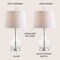 Jonathan Y Lavelle 25" Glass LED Table Lamp, Clear/Chrome, 2PK JYL1068B-SET2 - alternate 9
