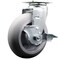 Service Caster 6 Inch Thermoplastic Rubber Swivel Caster with Ball Bearing and Brake SCC SCC-20S620-TPRBD-TLB - alternate 1