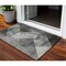 Homeroots 3' X 5' Gray And Black Geometric Washable Indoor Outdoor Area Rug 602845 - alternate 1