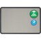 Quartet Fabric Bulletin Board 3 x 4 ft., Gray 7694G - alternate 1