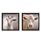 Homeroots Set Of Two Up Close on the Farm Black Framed Print Wall Art, 2PK 405881 - alternate 3