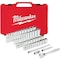 Milwaukee Tool 1/4" Drive 50pc Ratchet & Socket Set - SAE & Metric 48-22-9004 - alternate 1