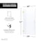 Anzzi Fellow Series 30'' by 72'' Frameless Hinged Shower Door in Brushed Gold W/Clear Glass SD-AZ09-02BG - alternate 5