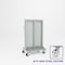 Pucel Portable Bin & Shelf Cart, 36 in W x 61 in H x 24 in D, Gray PBSC-L-36S - alternate 1