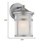 Homeroots Brushed Silver Hanging Lantern Shape Wall Light 398555 - alternate 4