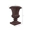 Leisuremod Urn Planter Handcrafted Fiberstone & MGO Clay - Weatherproof Indoor/Outdoor Pot LP28BR - alternate 5