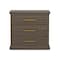 Manhattan Comfort Clifford Nightstand in Walnut (3-Drawer) NS1564-3 - alternate 5