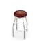 Holland Bar Stool Co 30" Chrome Louisiana-Monroe Swivel Bar Stool, Accent Ring L8C2C30LA-Mon - alternate 1
