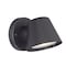 Homeroots Matte Black LED Short Cone Wall Light 398821 - alternate 1